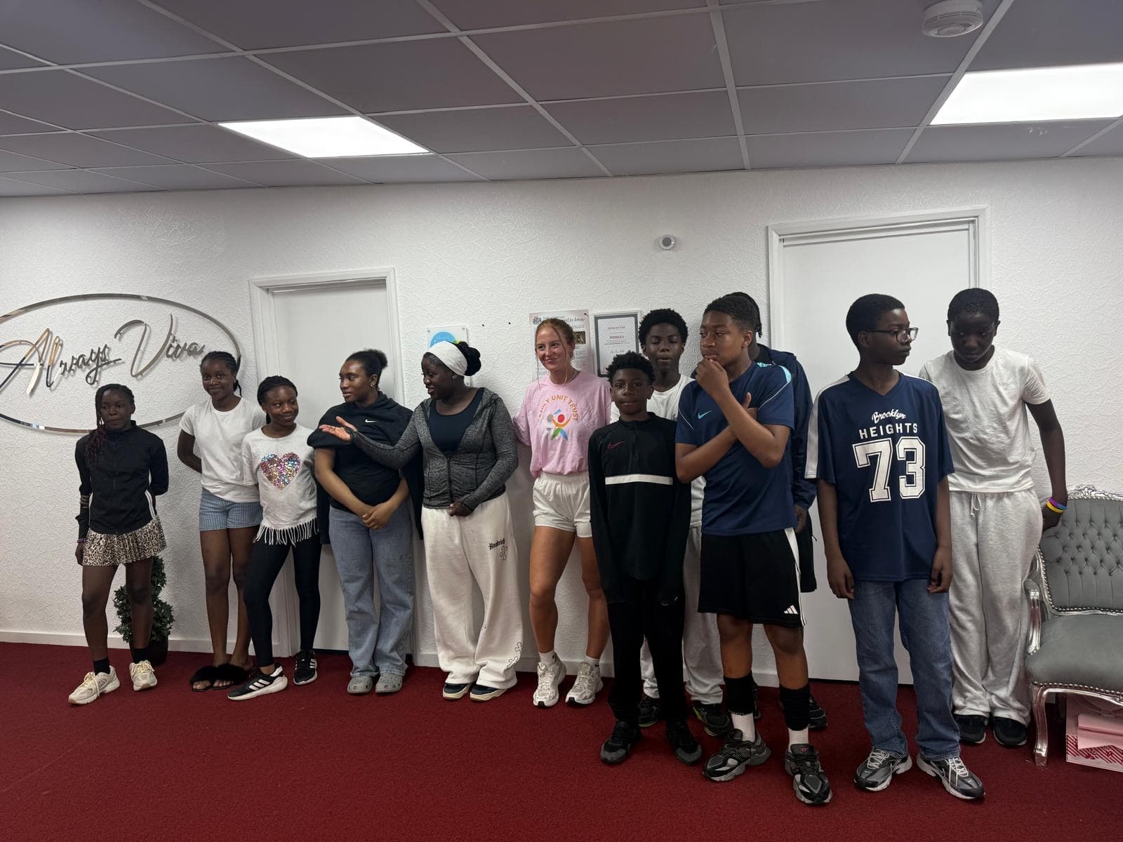 The Brave Spaces youth cohort together