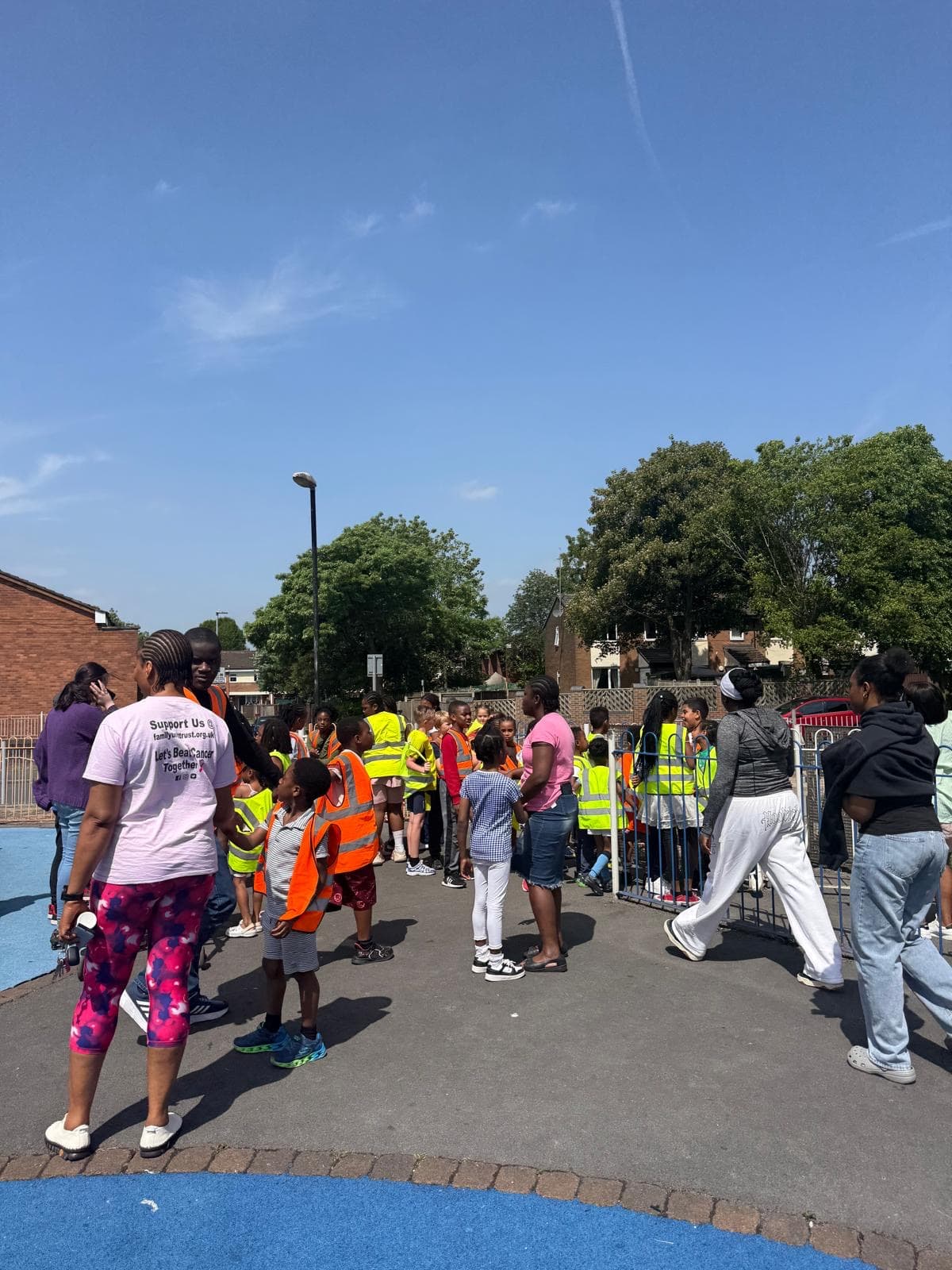Children at a sunny playscheme day